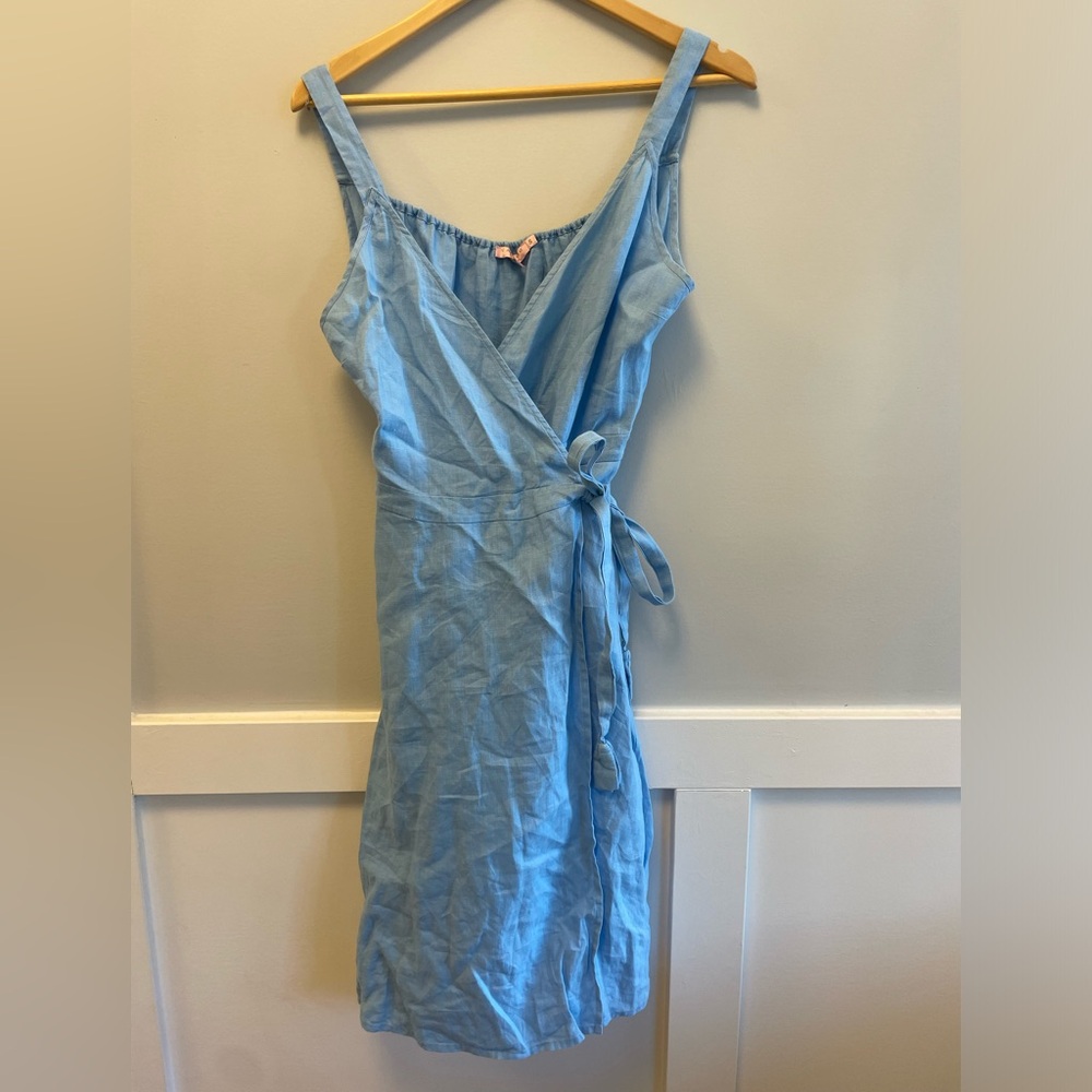 Linen Wrap Dress